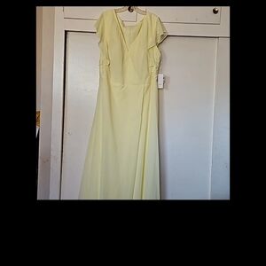 Chic Light Yellow Maxi Dress